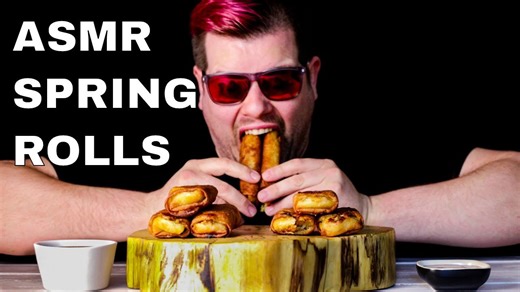 ASMR Spring Rolls | Spring Rolls Mukbang | ASMR Savage Eating No Talking