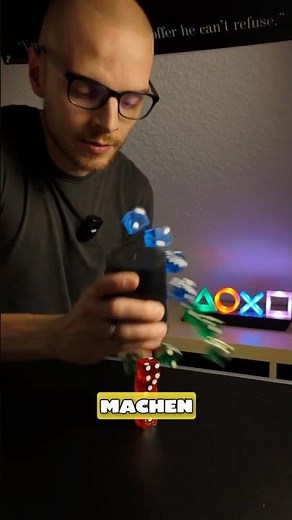 How do you do cool dice stacking tricks?