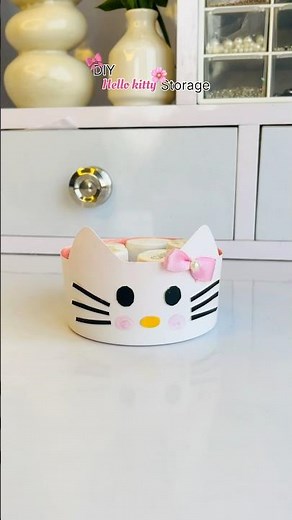 Diy Hello Kitty storage #diy #craft #shorts #viralreels #shortsviral #trending #hellokitty