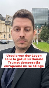 Ursula von der Leyen sare la gâtul lui Donald Trump: democrația europeană nu se atinge | Ion MOTEA.ro