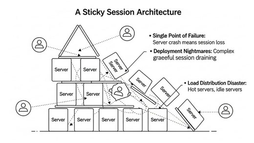 Sticky Session Failure: From Stateful Chaos to Stateless Resilience Sticky Session Failure