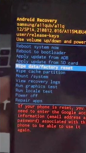 How to format a Samsung Galaxy A11 phone #smartphone #technology