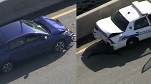 Authorities investigating crash involving Worcester police cruiser