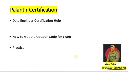 Palantir Foundry Certification | | Vikas Yadav