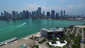 Aerial video Downtown Miami 4k