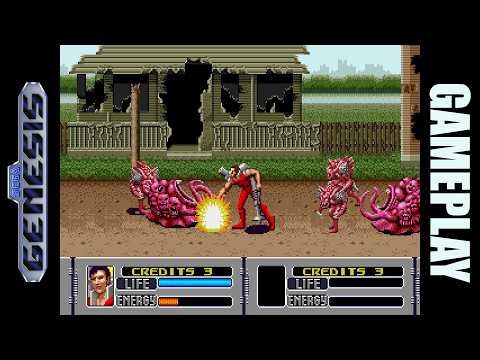 Alien Storm Genesis Gameplay