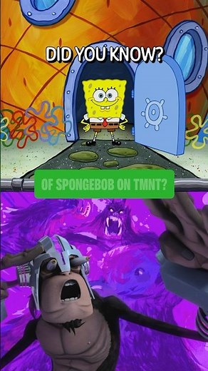 Did you know SpongeBob was on TMNT?? 🧽🐢 | #Shorts