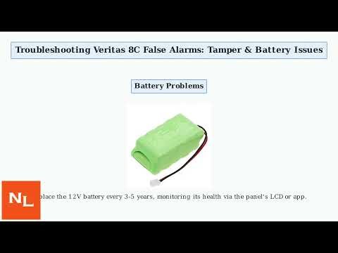 How To Fix Veritas 8C Alarm Keeps Going Off – Tamper Circuit, Battery & Panel Programming
