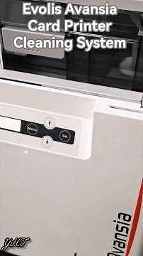 Evolis Avansia Card Printer Cleaning System/how to clean evolis avansia Retransfer ID card printer