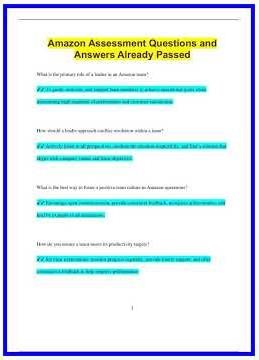 Amazon Assessment Questions and Answers Already Passed1937 636x882