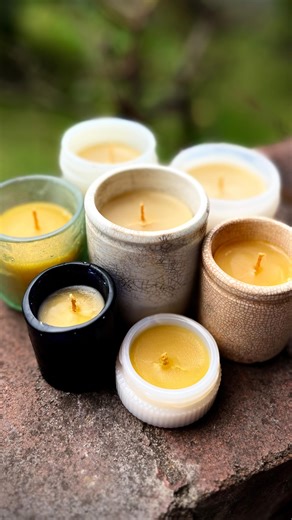 Lisa & David find sea stuff by the Sydney sea shore | New project! Dave decided to salvage broken antique bottles and turn them into beeswax candles. Total pain in the beeswax, but it’s so... | Instagram