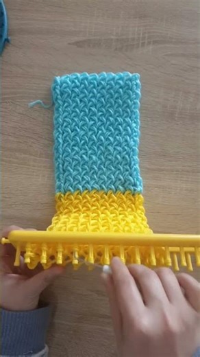 Knitting loom for beginners step by step #crochet #knitting #scarf