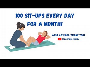 Hit 100 Sit-Ups Every Single Day! You'll See Your Abs Pop In Just 30 Days!