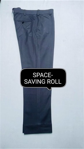 Roll Your Pants Like a Pro: Space-Saving Hack Instantly!