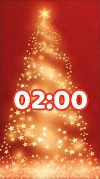 2-Minute Magical Christmas Glow Timer ✨ | Calm Countdown #studytimer #focustimer