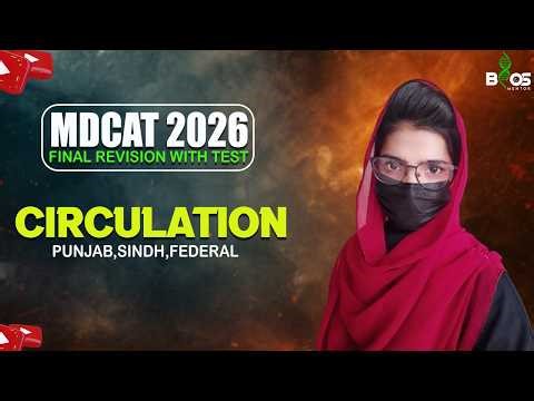 circulation | mdcat one shot 2026 | circulation mdcat one shot lecture | MDCAT biology | Mdcat