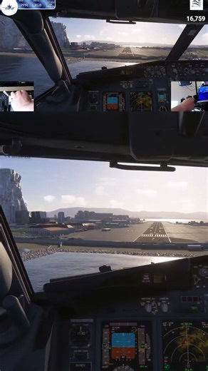 Is this the best approach in Microsoft flight Sim 2024 PMSG 737 #landing #butter #shorts