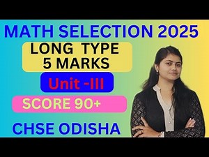 Class 12 math selection questions 2025|Chse math most important questions |chse board exam 2025