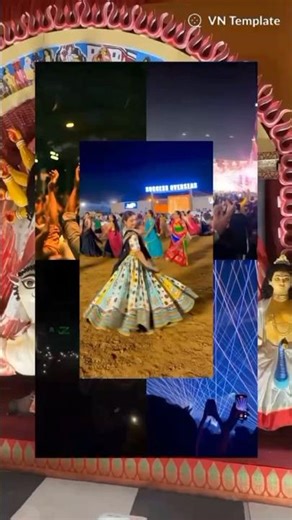 Navratri 2025 VN Template | Navratri Special VN Code Editing | #explorepage #navratri2025 #ytshorts