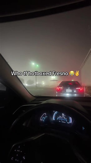 Cloud city up in here 🤣🤣#fresno #559 #fog #city | cloud city
