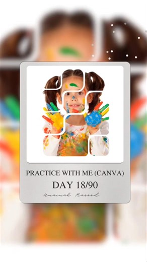 Created an abstract frame design in Canva-Day 18/90. #canvadesign #graphicdesign #posterdesign