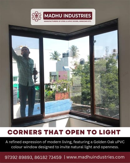 UPVC COLOUR corner window