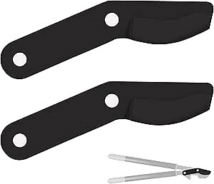 (2-Pack) Steel Replacement Blade Compatible with Bypass Lopper for Tree Trimming, Loppers Blade Replacement Fit for PowerGear2, Garden Tools for Tree Trimming - Black