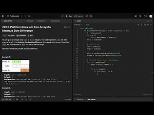 Leetcode 2035 - Partition Array Into Two Arrays to Minimize Sum Difference - Python