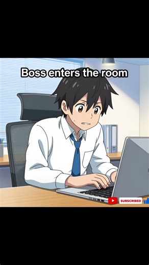 Boss is the king 👑, #anime #cartoon #relatable #employees #shorts