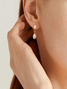 Buy MINUTIAE Gold Plated Contemporary Drop Earrings -  - Accessories for Women