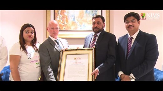 Action Director Prof Adam Richards at NIMS University | Professor ADAM RICHARDS