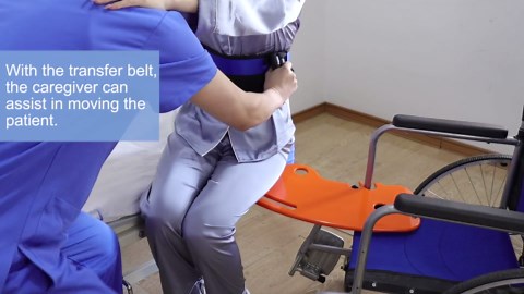 LOSCHEN Slide Transfer Board, Slide Assist Device for Transferring or Seniors from Wheelchair to Bed, Toilet, Tub, Car - Slide Board with Fixing Ports Weight Capacity 440 lbs