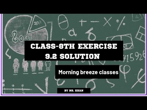 Class-8th Exercise 9.2 || Solution Q. 1 to 10.||🧮