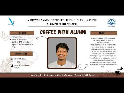 Coffee with Alumni – Episode 06 | Mahesh Takey | Founder, Cad and Cart