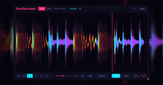 Scyllascope by DsgDnB - Oscilloscope Plugin VST3 Audio Unit LV2