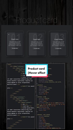 Product card (hover effect) html/css #htmlcss #css3 #csscard #csseffects #csshover #frontend