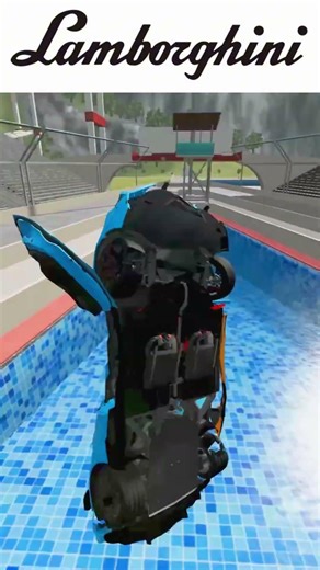 Testing How Far Cars Can Jump #beamng #gaming #carcrash