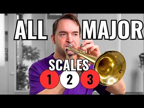 Learn ALL major scales on TRUMPET (fingering charts included)