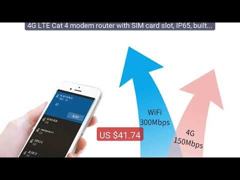 4G LTE Cat 4 modem router with SIM card slot, IP65, built-i... — Top Pick 2026 | Unbeatable Price!