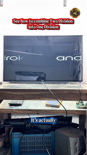 9.5K views · 5.7K reactions | See how to combine Two Division into One Division on your LED TV and enjoy a seamless viewing experience!  #LEDTvTips #TechTricks #HomeEntertainment @highlight | Alamin Elc | Facebook