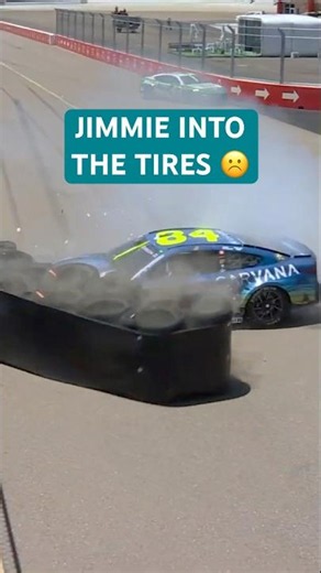 Hard hit for Jimmie Johnson 😬