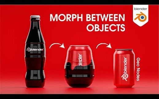 blender geometry nodes制作物体形变