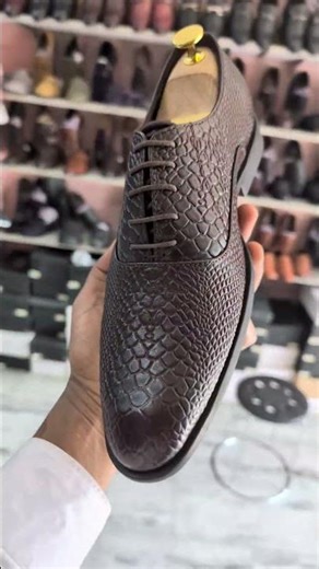 Presenting the exotic Croco Texture Leather Shoesby AlbertClark crafted for men who lead with style