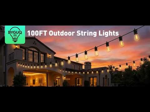 100FT Outdoor String Lights Review ✨ Transform Your Backyard!