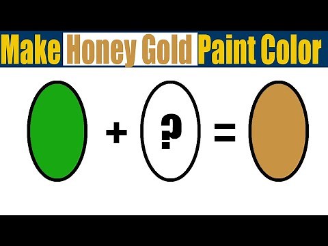 How To Make Honey Gold Paint Color - What Color Mixing To Make Honey Gold
