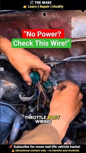 Throttle Body Wiring Explained 🔧 | Fix Acceleration Issues Fast!#automobile #diy