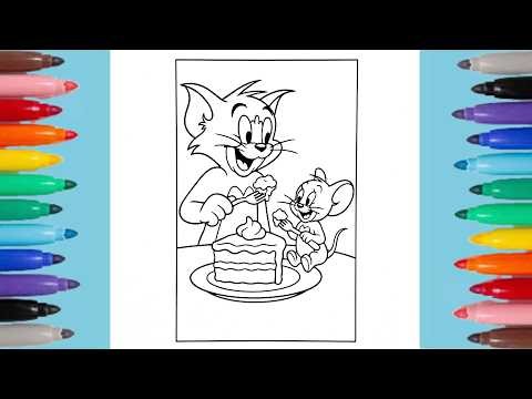 Tom and Jerry Coloring Pages 🐈🐁 | Tom and Jerry 😺 🐭