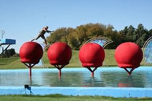 Is the total wipeout course in the UK and can you do it for fun?