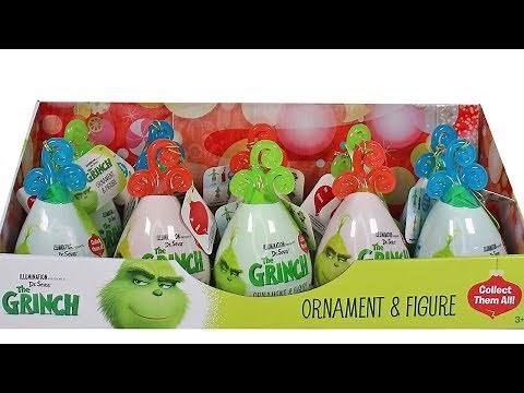 The Grinch Ornament and Figure Blind Box Full Case Unboxing Toy Review