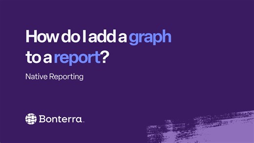 How do I add a graph to a report? (Native Reporting)